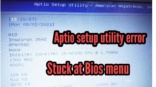 Aptio setup utility error in windows [upl. by Kenney]