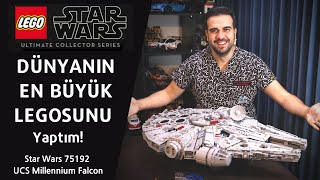 DÜNYANIN EN BÜYÜK LEGO Setini Yaptım LEGO Star Wars Millenium Falcon [upl. by Annahoj24]