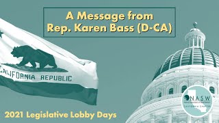 Rep Karen Bass Remarks for 2021 Legislative Lobby Days [upl. by Nile]