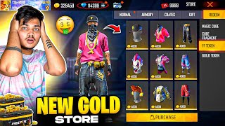 Free Fire All New Rare Bundles In Gold😍 I Got Everything In My I’d NOOB To PRO🤑 Garena Free Fire [upl. by Anihtyc]