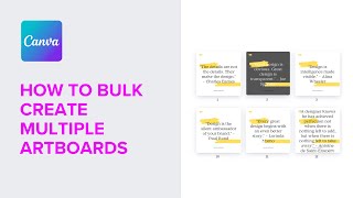 Canva  How To Bulk Create Artwork in Less than 5 Minutes [upl. by Kinchen]