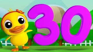 Numbers Song 1 to 30  3D Rhymes  Learning Number For Kids by Farmees [upl. by Uriiah]