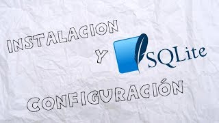 Como Descargar  Instalar y Configurar Sqlite en Windows con Java [upl. by Nowed]