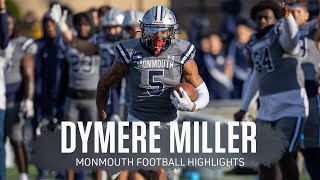 Dymere Miller Monmouth Football Highlights  2022  2023 CAA Football [upl. by Aznecniv]