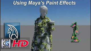 Maya Paint Effects Tutorial Growing Animated Vines Part 1 [upl. by Sully]