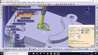 exercice FAO CATIA V5 usinage prismatic machining code G CNC DARIJA [upl. by Munniks]