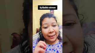 Syllable stress ieltsvocabularyenglish englishlanguage englishgrammar pronunciation [upl. by Aikahc]