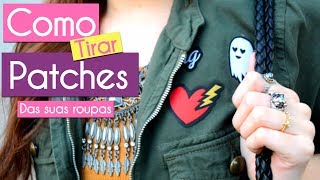 Como tirar patchesadesivos de Roupas  Dica fácil e rápida [upl. by Eirehs]