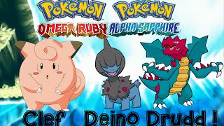 Pokemon Omega Ruby and Alpha Sapphire HOW TO CATCHGET DEINO CLEFAIRY DRUDDIGON with dexnav [upl. by Estus]