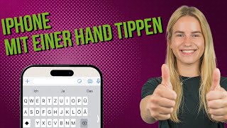 iPhone Tastatur verkleinern  mit einer Hand schreiben [upl. by Alverta]