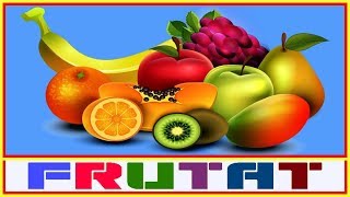 Frutat ne shqip per femije  Frutat me ngjyra Emrat dhe ngjyrat e frutave shqip [upl. by Dolores367]