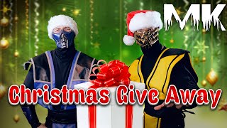 REAL MORTAL KOMBAT  Scorpion amp Sub Zeros Christmas Giveaway Completed  MK9 PARODY [upl. by Inaffyt]