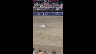 Bull Jumper injured at Days of 47 rodeo [upl. by Mcilroy]