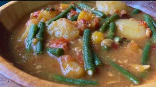 Simple potato curry with long beans pumpkin amp axone  Naga Kitchen [upl. by Oicelem]