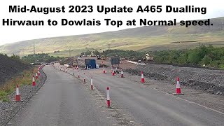 A465 Dualling Hirwaun to Dowlais Top Wales UK MidAugust 23 update [upl. by Etessil615]