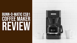 BUNNOMATIC CSB1 Speed Brew Coffee Maker Review [upl. by Eivi438]