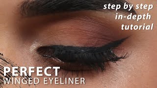 How to Perfect Winged Eyeliner for Almond Eyes  Easy Step by Step Tutorial for Beginners [upl. by Drawe385]