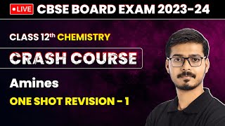 Amines  One Shot Revision Part 1  Class 12 Chemistry Crash Course Chapter 9  LIVE [upl. by Sairacaz]