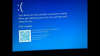 Your device ran into a problem and need to restart error in windows 1110 [upl. by Eddana816]