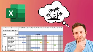 So erstellst du einen URLAUBSPLANER in Excel [upl. by Annoved]