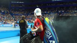 Lleyton Hewitt walks onto court in final month before retirement [upl. by Nwahs854]