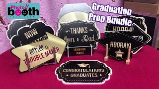 Graduation photo booth props signs made of PVC material photo booth Prop Sign for all occasions [upl. by Bow]