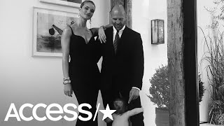 Rosie HuntingtonWhiteley amp Jason Statham Have The Sweetest Moment With Their Son Before Movie Premi [upl. by Olinad]