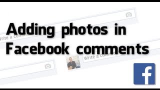 How to add photos in Facebook comments [upl. by Auod]