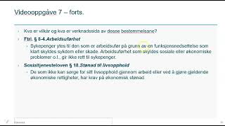 Videooppgåve 7 til innføringskurs i juridisk metode [upl. by Klute62]