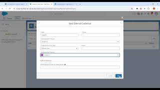 Part 3 Salesforce  LinkedIn Integration with Flow  Create External Credential [upl. by Ayekim787]