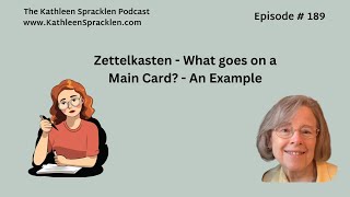 Zettelkasten  What goes on a Main Card  An Example [upl. by Octavian150]