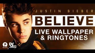 Justin Bieber Live Wallpaper Demo [upl. by Jamnes]