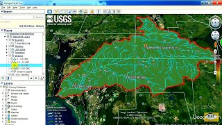 Catchment area delineation using Google Earth Pro [upl. by Alano712]