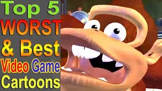 Top 5 Worst amp Best Video Game Cartoons [upl. by Craner]