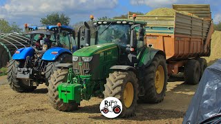 🚜🚜🌽🌽CHANTIER COMPLET POUR LETA DE LELORN ENSILAGE 2021 BRETAGNE JOHN DEERE 6230 SILAGE MAIS🌽🌽 [upl. by Eelloh]