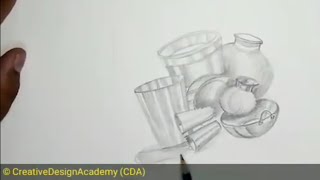 NATA 2020 How to make 3D composition of kitchen utensils [upl. by Nylatsirk]