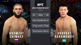 Khamzat Chimaev VS Shavkat Rakhmonov UFC Fight Night [upl. by Breanne]