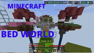 MINECRAFT BED WORLD EXPLORING AND BUILDING  MINECRAFT MUNDO DE CAMAS [upl. by Anilehs]