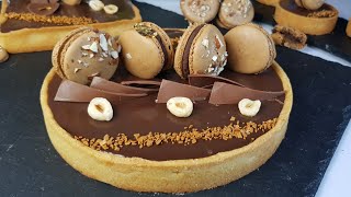 tarte chocolat caramel تارت الشكولاطة والكراميل بنة خيالية [upl. by Hock]