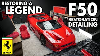 Restoring a Legendary Ferrari F50 Dry Ice Cleaning Paint Correction amp Interior Transformation [upl. by Comptom]