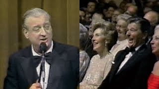 Rodney Dangerfield Has President Reagan Laughing Up a Storm 1981 [upl. by Zacek550]