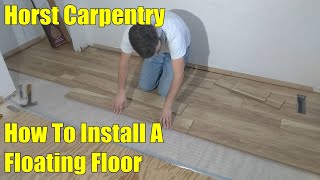 Installing a Floating Floor  Part 1 [upl. by Anoel]