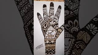 New arabic henna mehendi tattoo designs marriage special trending shorts [upl. by Sew]