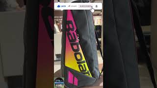 BABOLAT PURE AERO RAFA 2023 12R KIT BAG YELLOWPINKBLUE tennis babolat new kitbag [upl. by Varuag]