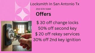 Locksmith In San Antonio Tx [upl. by Emmi]