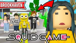 SQUID GAME AVEC DES YOUTUBEURS ROBLOX  BROOKHAVEN RP [upl. by Nywles]