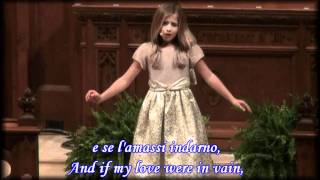 O Mio Babbino Caro by Jackie Evancho with lyrics and English translation [upl. by Haissem]