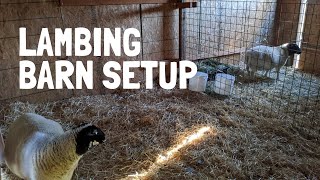 Lambing Barn Design and Setup [upl. by Einhpets]