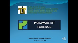 Herramienta Forense quotPassware Kit Forensicquot [upl. by Aesoh468]