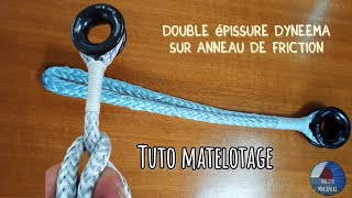 Matelotage  double épissure sur anneau de friction VoilierMartineke [upl. by Latrell]